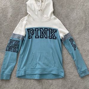 Blue PINK Victoria Secret sweatshirt